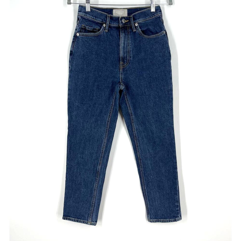 Everlane Dark Blue Cropped Ankle Jeans